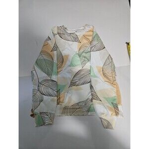 Women's Floral O Neck Sweat Shirt  Size XL